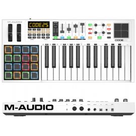 Tastiera Master Keyboard Controller USB e MIDI con 25 tasti Semi-Pesati CODE 25 M-AUDIO