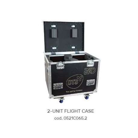 FLIGHTCASE FLY CASES CASE PER 2 MOTORIZZATI TESTA MOBILE EVO 86x63x85 cm DTS LIGHTING