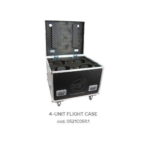 FLIGHTCASE FLY CASES CASE PER 4 MOTORIZZATI TESTA MOBILE NICK NRG 1201 860x730x790 mm DTS LIGHTING
