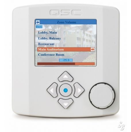 Controller audio di rete per i sistemi QSControl.net; display grafico a colori, POE (Power Over Ethernet) Bianco NAC-100-WH QSC NAC100WH