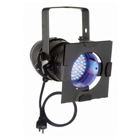Faro Proiettore LED Par 36 Black DMX RGB Showtec 42410