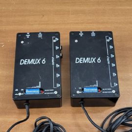 2 pcs DEMUX 6 INTERFACCIA da DMX 512 A 0/10V 6 CANALI PER DIMMER E PROIETTORI DATATI